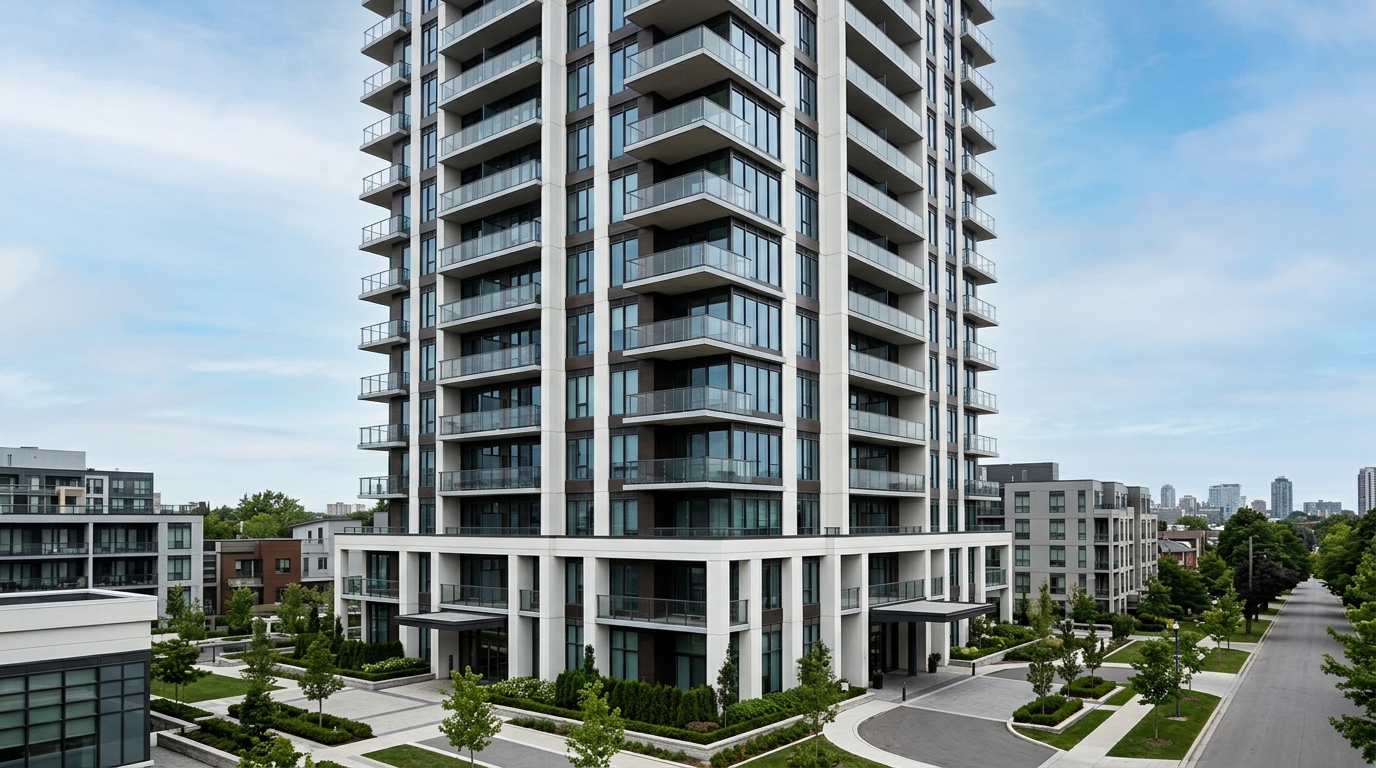Modern residential building managed by BuildPro